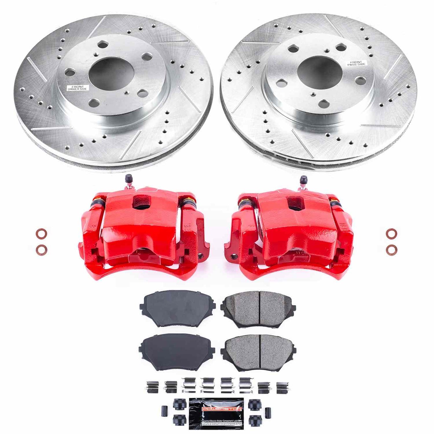 PowerStop Power Stop 01-05 Toyota RAV4 Z23 Evolution Kit w/ Calipers - Front KC2419
