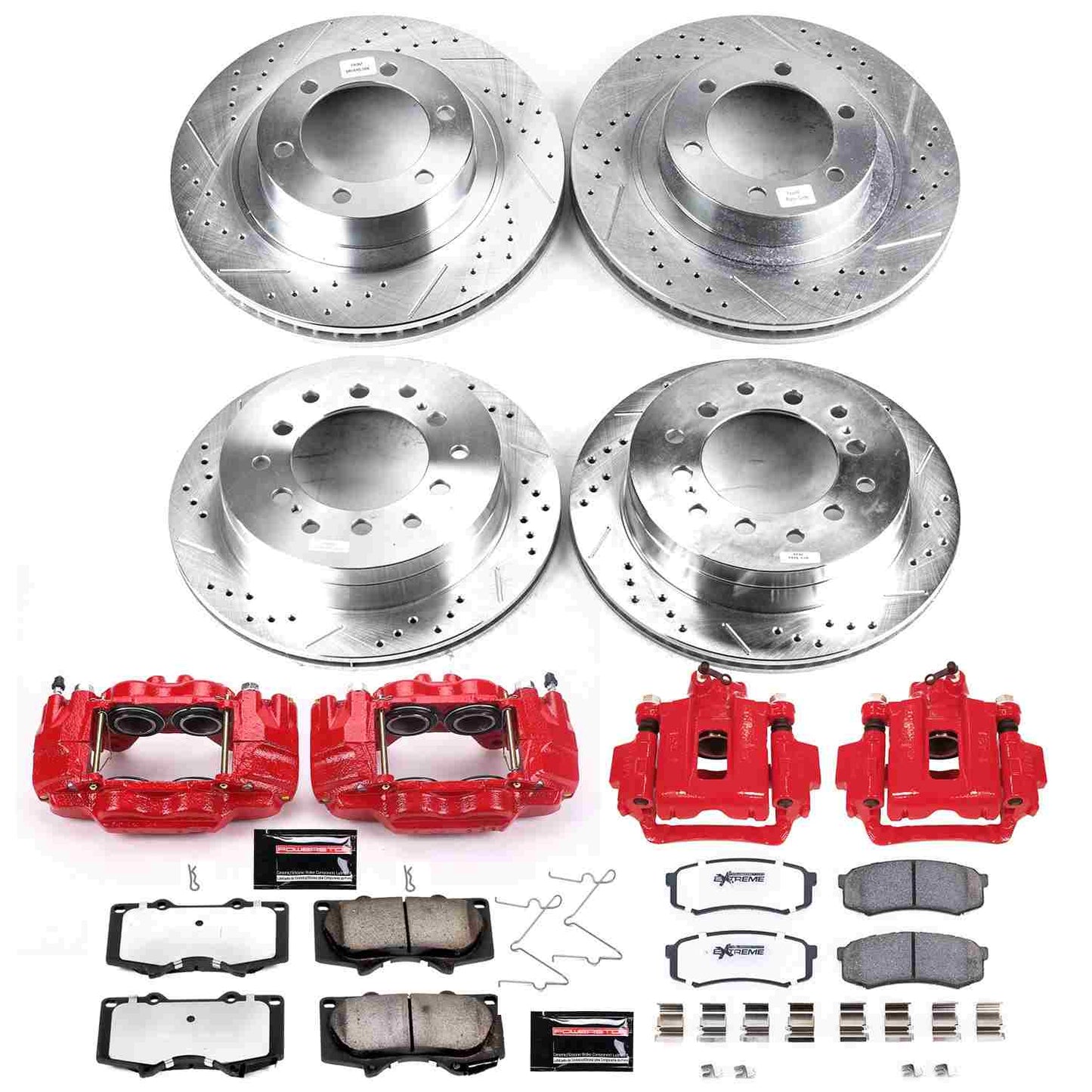 PowerStop Power Stop 03-09 Toyota 4Runner Z36 Truck and Tow Kit w/ Calipers - Front and Rear KC2422-36