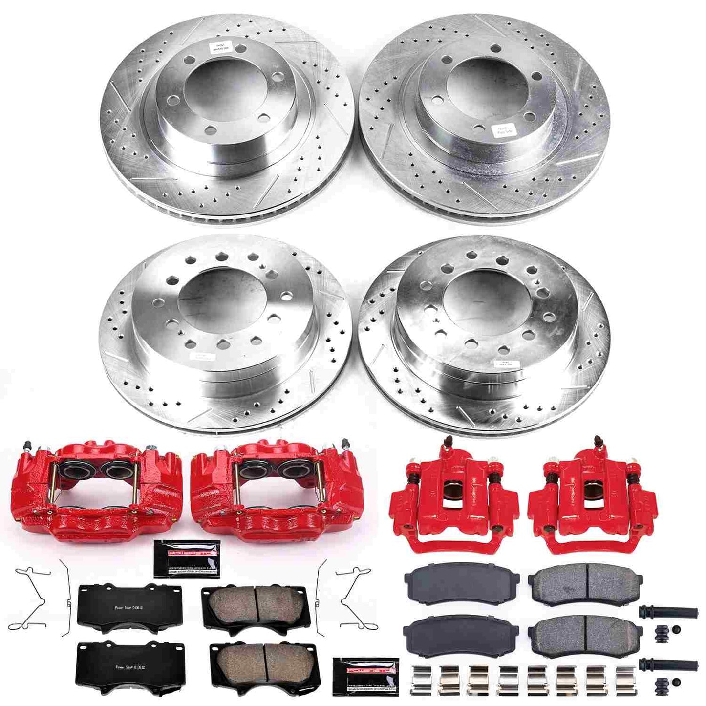 PowerStop Power Stop 03-09 Lexus GX470 Z23 Evolution Kit w/ Calipers - Front and Rear KC2422A