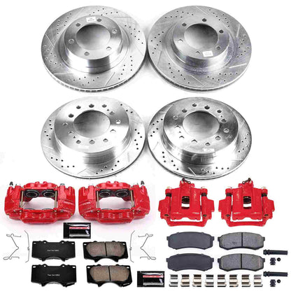 PowerStop Power Stop 03-09 Toyota 4Runner Z23 Evolution Kit w/ Calipers - Front and Rear KC2422