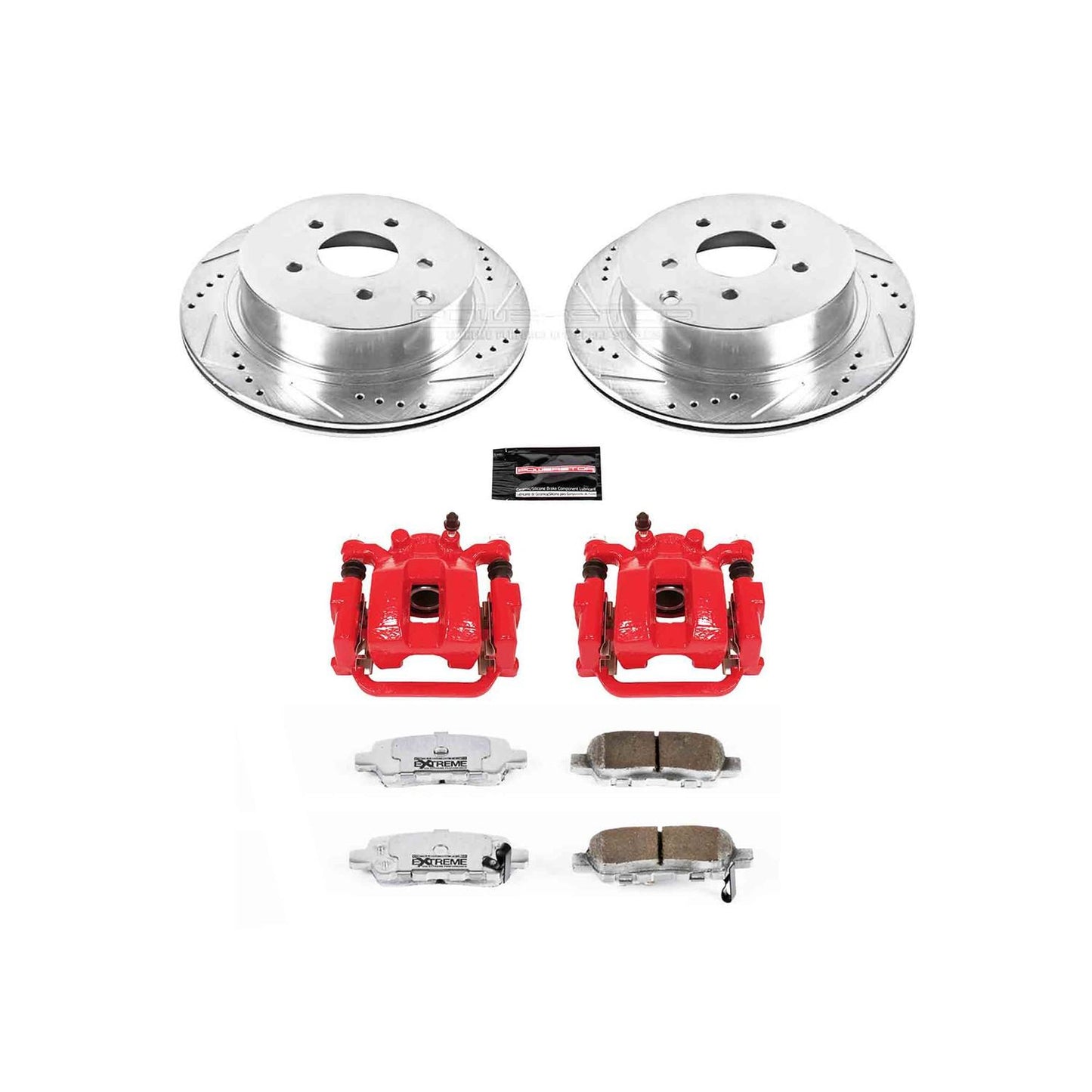 PowerStop Power Stop 03-08 Infiniti FX35 Rear Z26 Street Warrior Brake Kit w/Calipers KC2427B-26