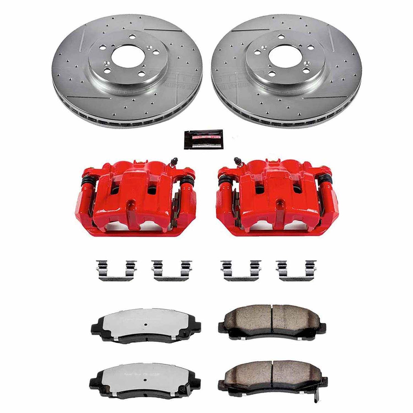PowerStop Power Stop 06-11 Honda Ridgeline Front Z36 Truck & Tow Brake Kit w/Calipers KC2429-36
