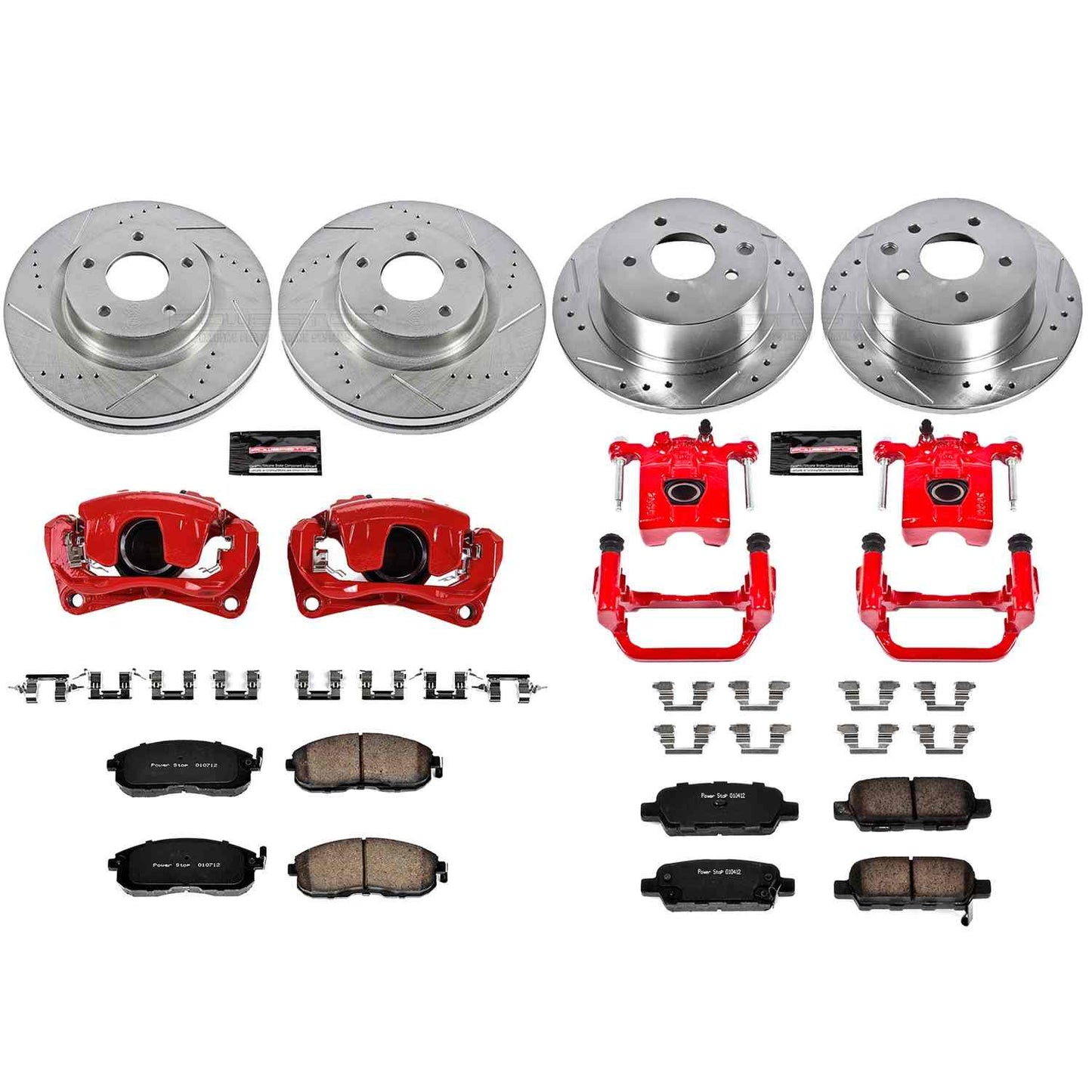 PowerStop Power Stop 2010 Nissan Altima Z23 Evolution Kit w/ Calipers - Front and Rear KC242