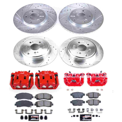 PowerStop Power Stop 06-11 Honda Ridgeline Z23 Evolution Kit w/ Calipers - Front and Rear KC2430