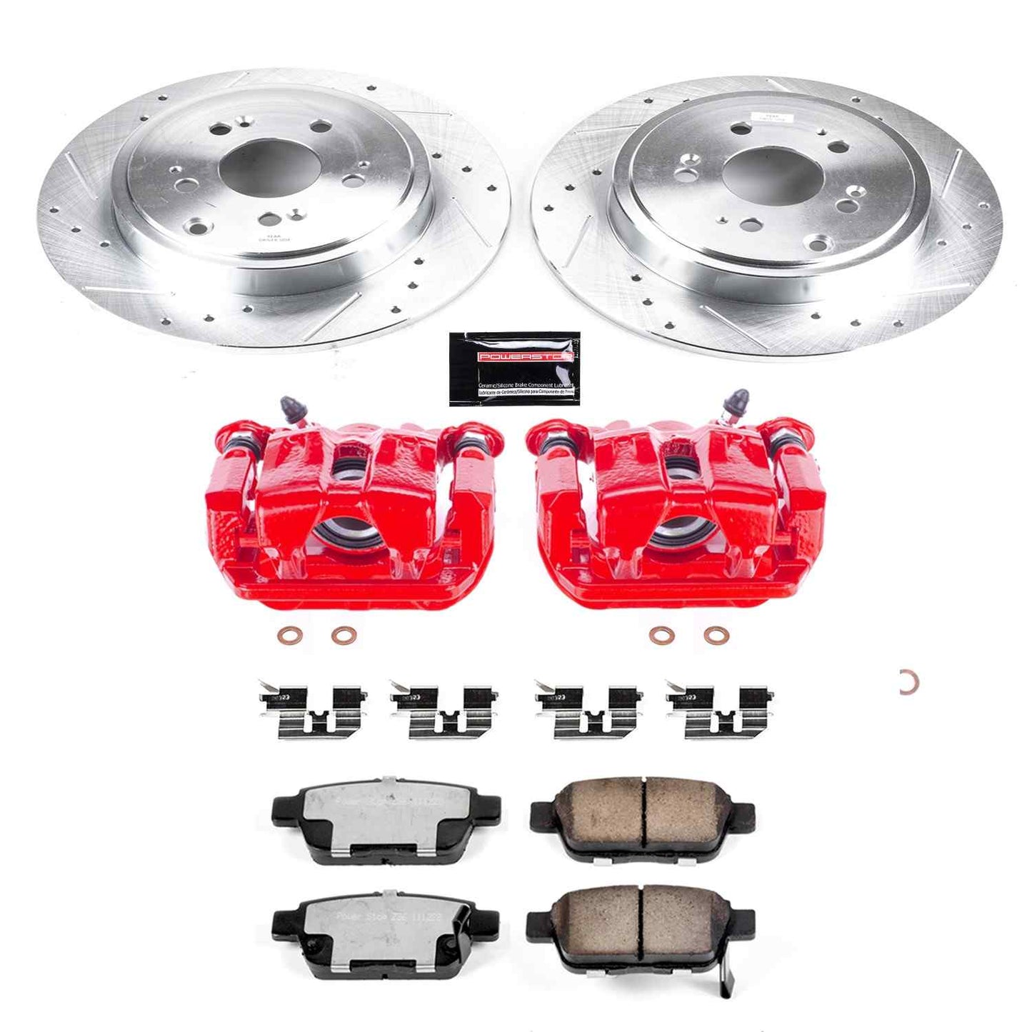 PowerStop Power Stop 14-06 Honda Ridgeline Rear Z36 Truck & Tow Brake Kit w/Calipers KC2431-36