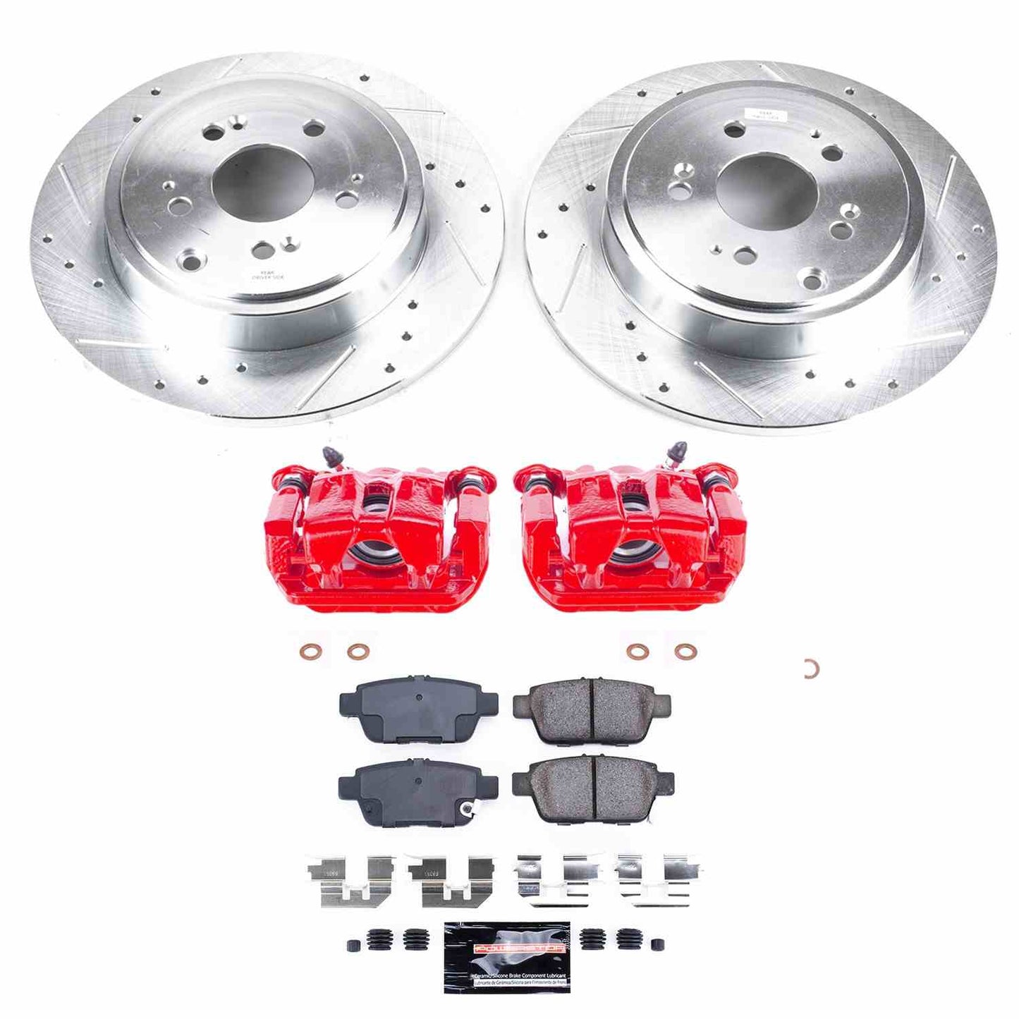PowerStop Power Stop 06-14 Honda Ridgeline Z23 Evolution Kit w/ Calipers - Rear KC2431