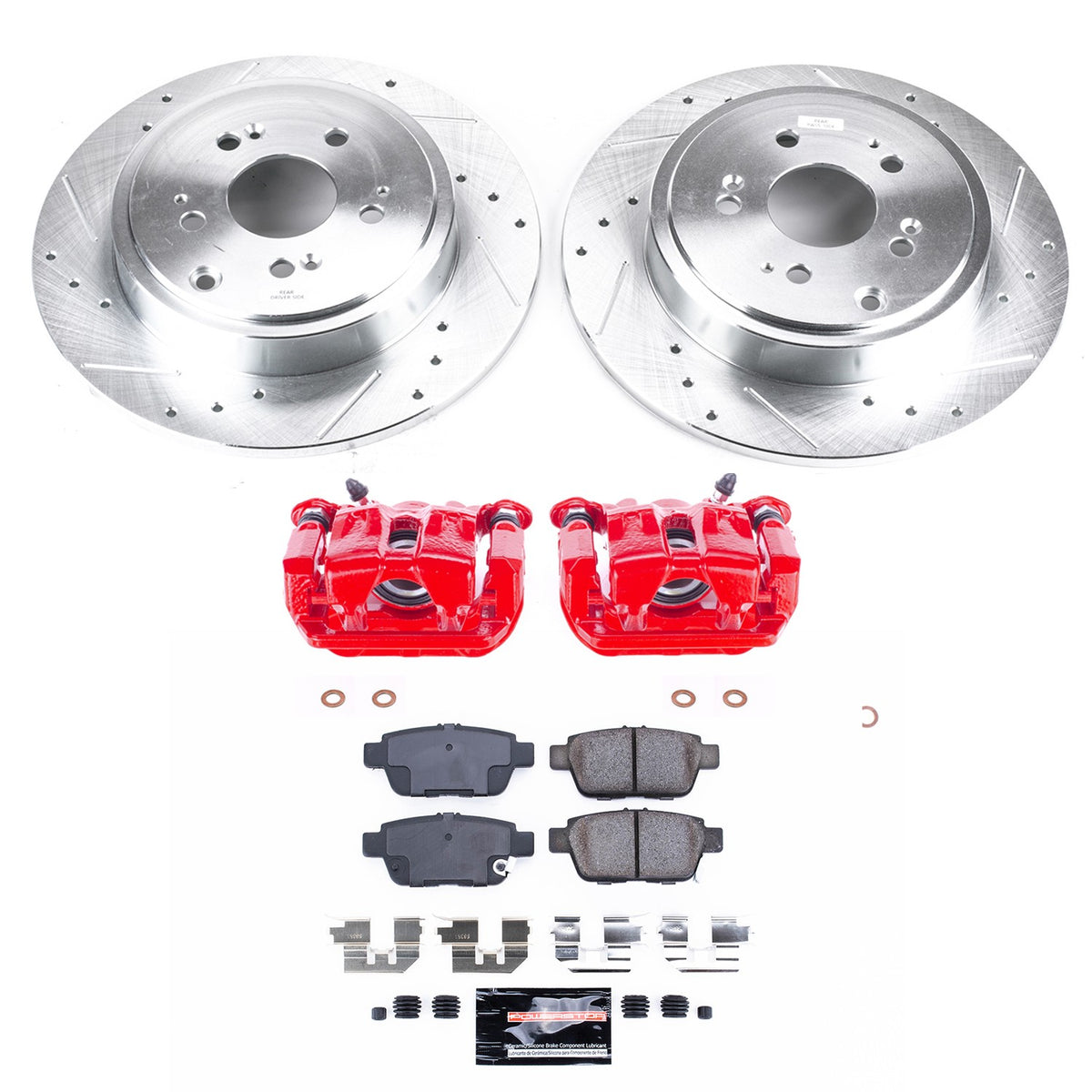 PowerStop Power Stop 06-14 Honda Ridgeline Z23 Evolution Kit w/ Calipers - Rear KC2431