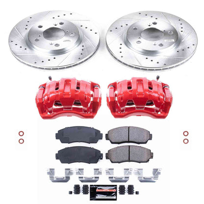 PowerStop Power Stop 05-10 Honda Odyssey Z23 Evolution Kit w/ Calipers - Front KC2435