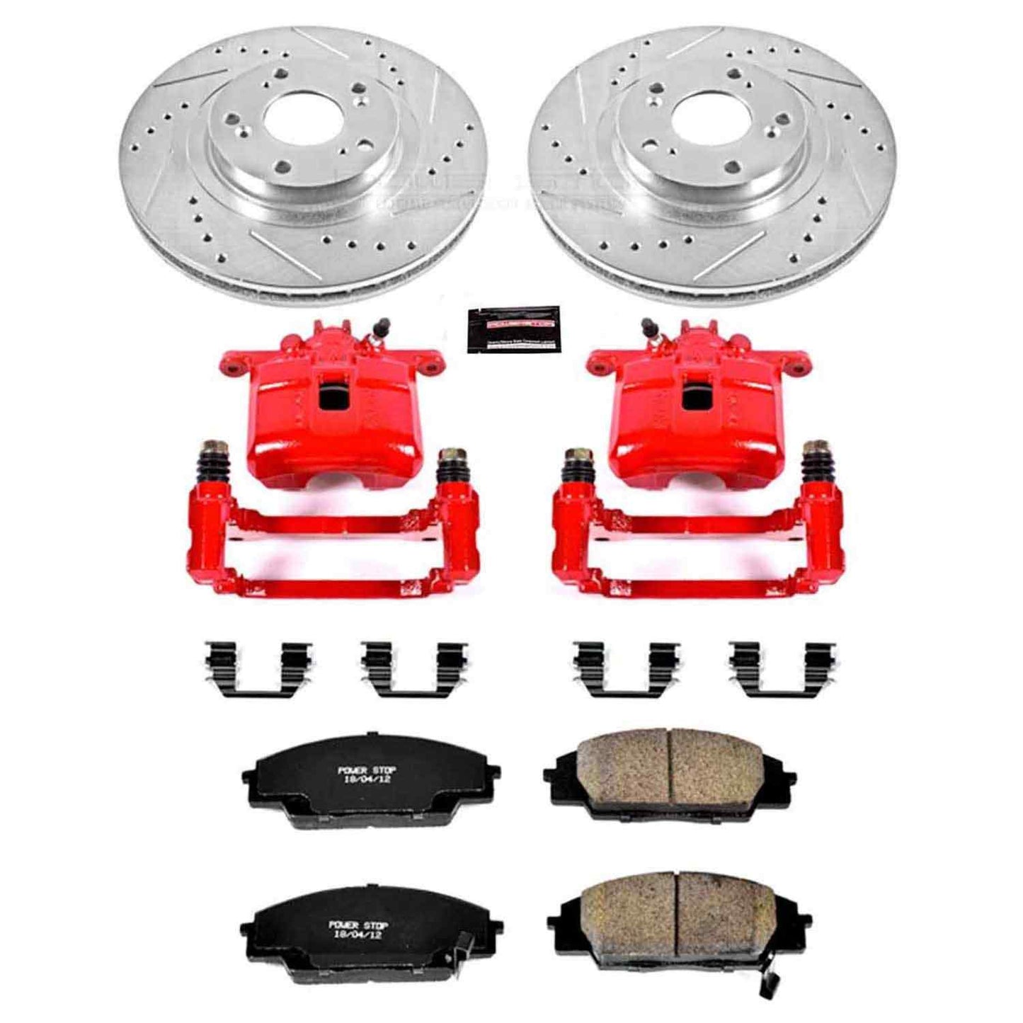 PowerStop Power Stop 02-06 Acura RSX Z23 Evolution Kit w/ Calipers - Front KC2439