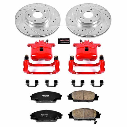 PowerStop Power Stop 02-06 Acura RSX Z23 Evolution Kit w/ Calipers - Front KC2439