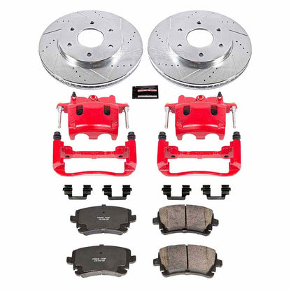 PowerStop Power Stop 2005 Nissan Armada Z23 Evolution Kit w/ Calipers - Front KC2442