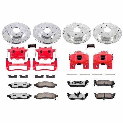PowerStop Power Stop 2005 Nissan Armada Z36 Truck and Tow Kit w/ Calipers - Front and Rear KC2443-36