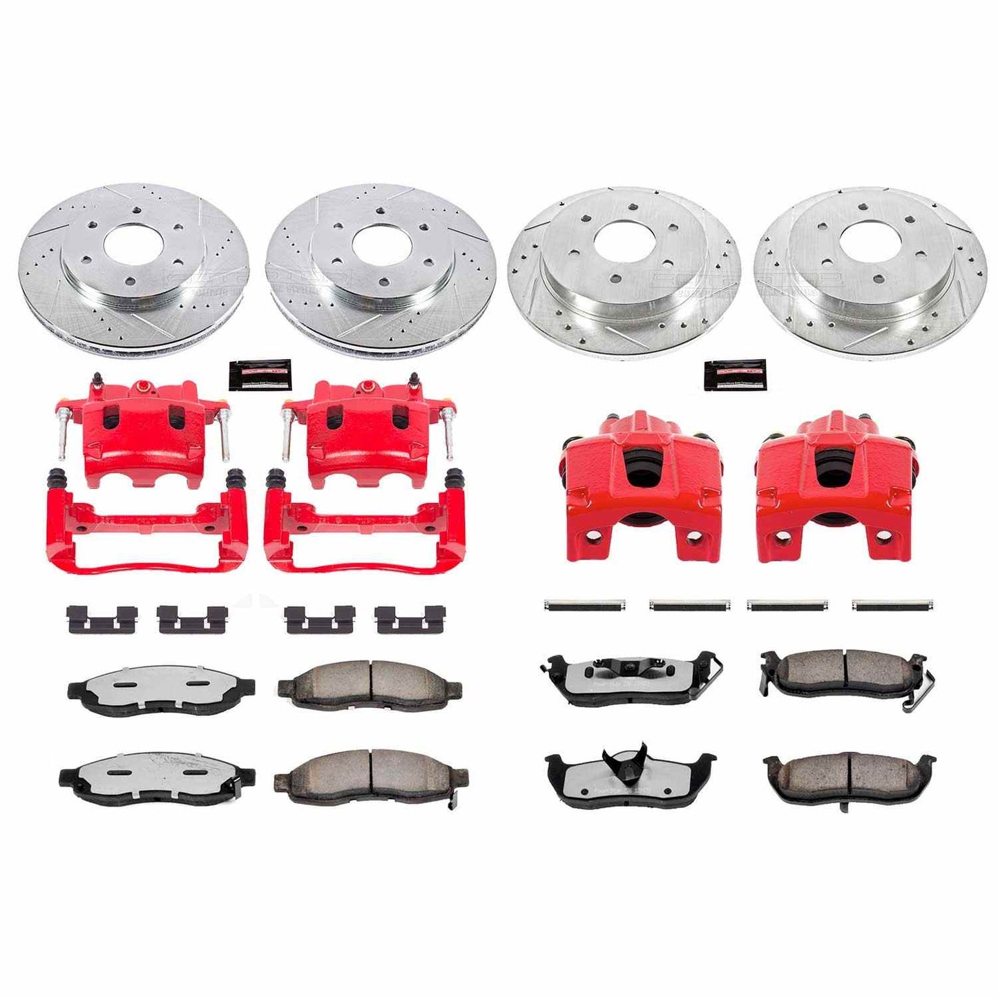 PowerStop Power Stop 2005 Nissan Armada Z36 Truck and Tow Kit w/ Calipers - Front and Rear KC2443-36