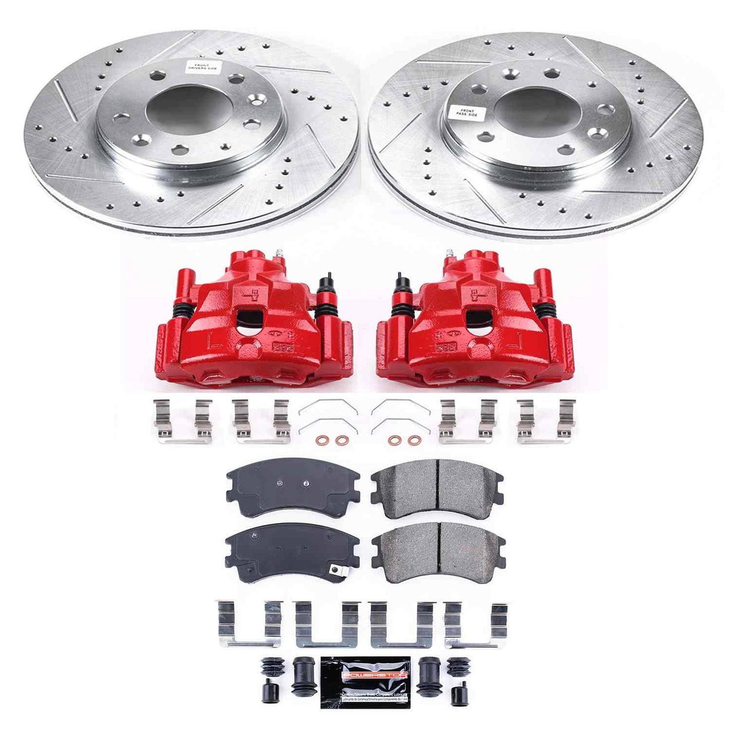 PowerStop Power Stop 03-05 Mazda 6 Z23 Evolution Kit w/ Calipers - Front KC2448