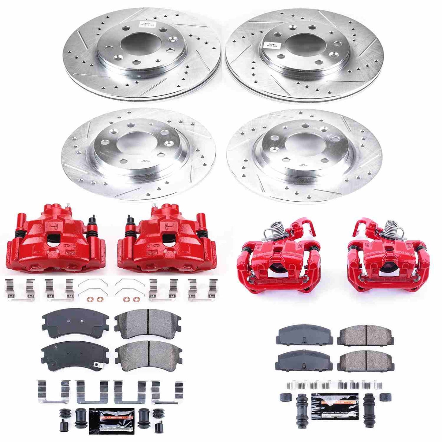 PowerStop Power Stop 03-05 Mazda 6 Z23 Evolution Kit w/ Calipers - Front and Rear KC2449