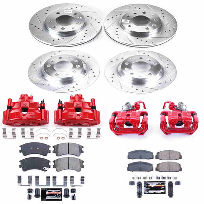 PowerStop Power Stop 03-05 Mazda 6 Z23 Evolution Kit w/ Calipers - Front and Rear KC2449