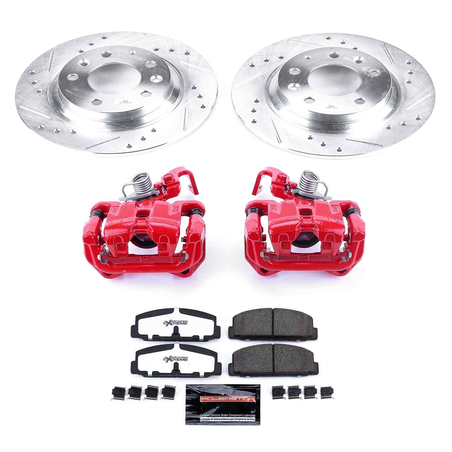 PowerStop Power Stop 03-05 Mazda 6 Rear Z26 Street Warrior Brake Kit w/Calipers KC2452-26