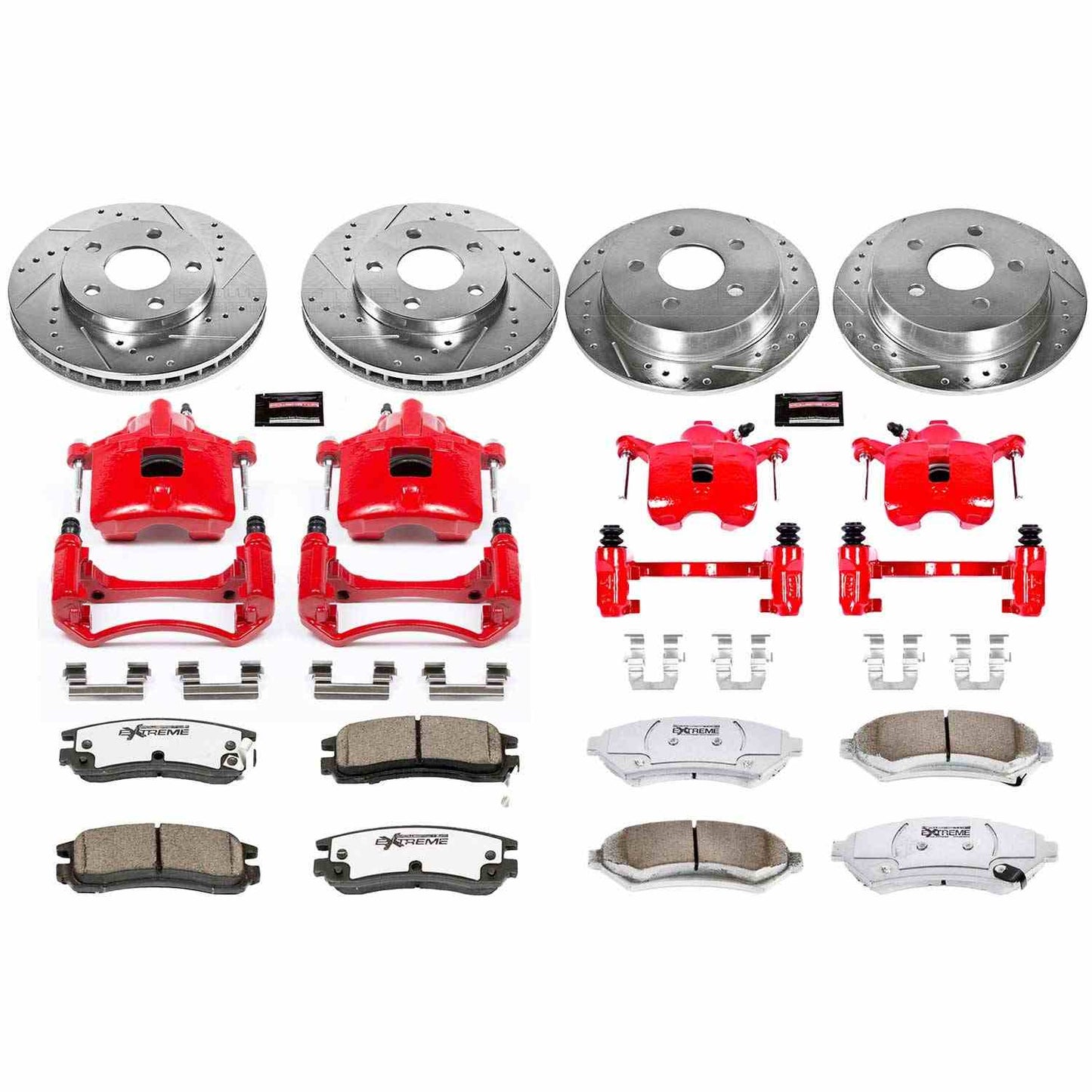 PowerStop Power Stop 04-05 Buick Century Z26 Street Kit w/ Calipers - Front and Rear KC2554-26