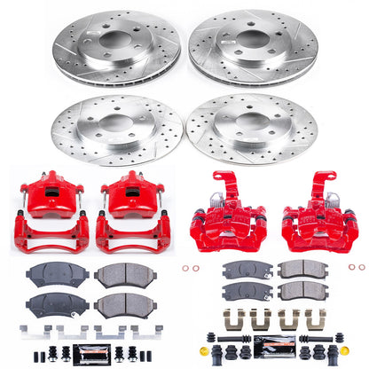 PowerStop Power Stop 00-05 Buick LeSabre Z23 Evolution Kit w/ Calipers - Front and Rear KC2556