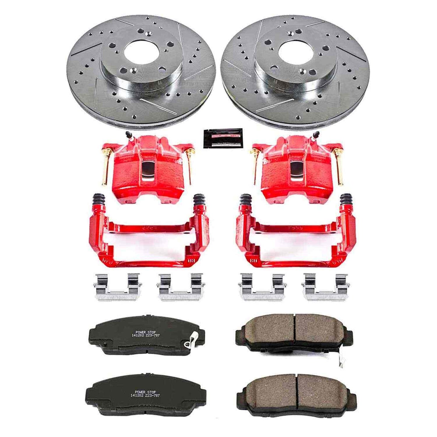 PowerStop Power Stop 03-07 Honda Accord Z23 Evolution Kit w/ Calipers - Front KC2558
