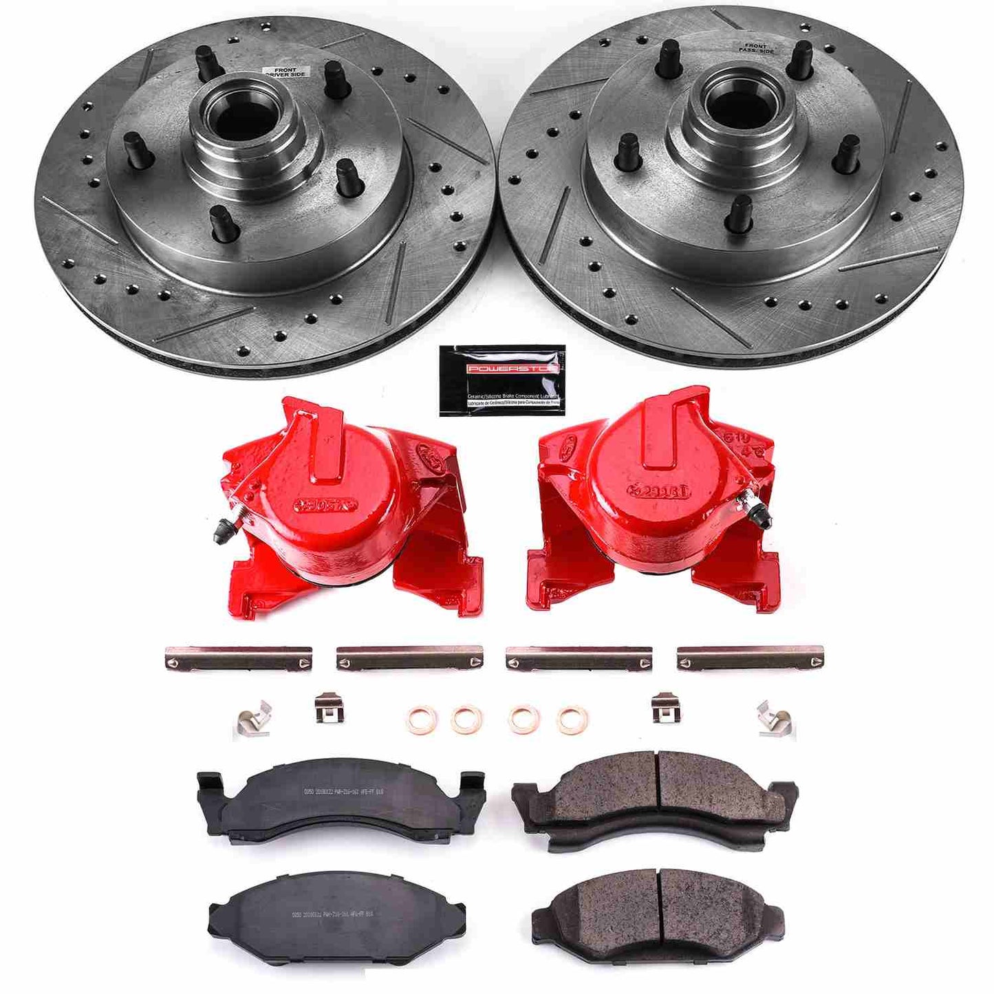 PowerStop Power Stop 1986 Ford E-150 Econoline Z23 Evolution Kit w/ Calipers - Front KC2578