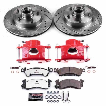 PowerStop Power Stop 1977 Buick Century Front Z26 Street Warrior Brake Kit w/Calipers KC2580A-26