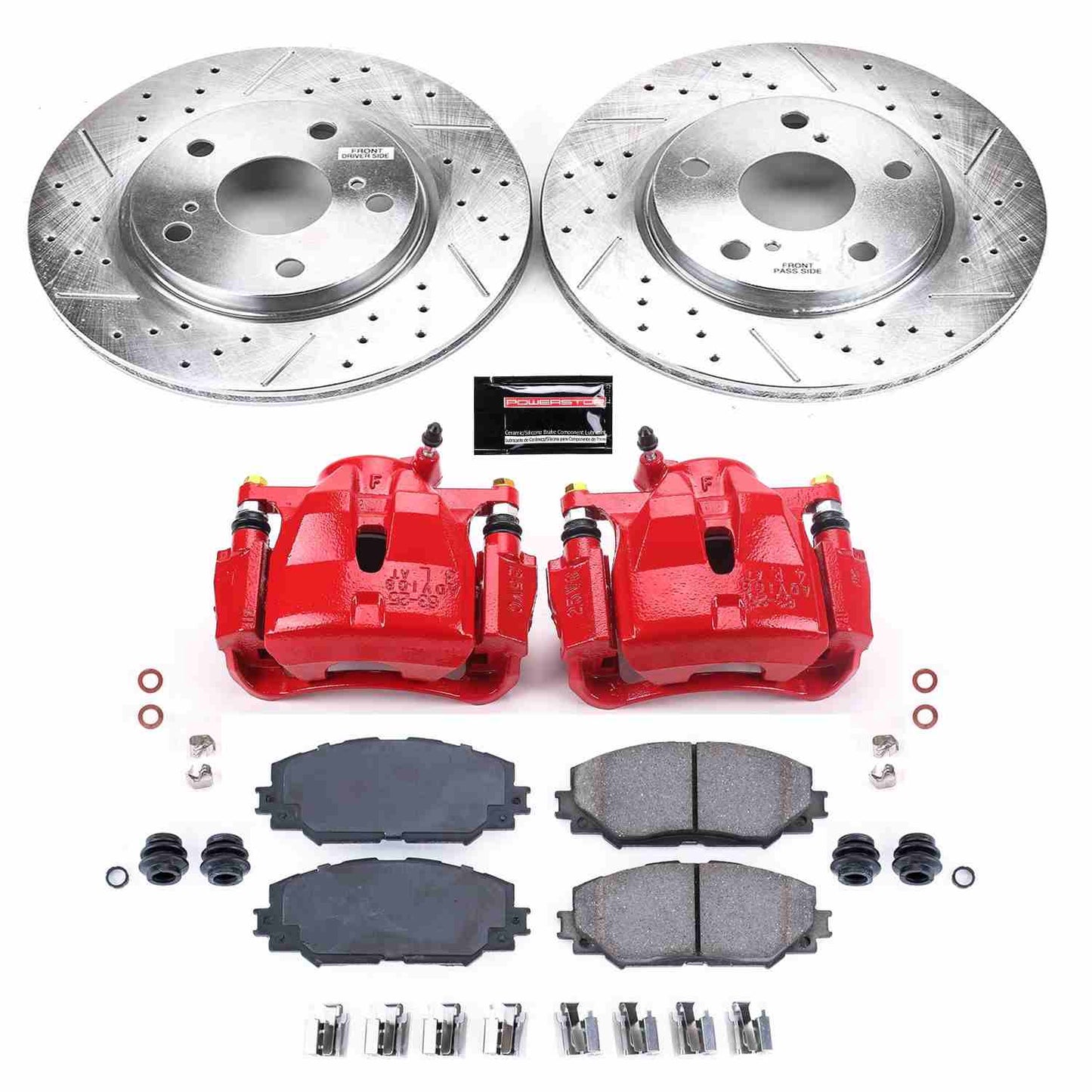 PowerStop Power Stop 10-12 Lexus HS250h Z23 Evolution Kit w/ Calipers - Front KC258A
