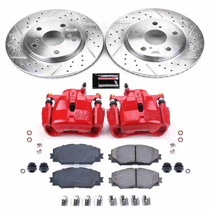 PowerStop Power Stop 10-12 Lexus HS250h Z23 Evolution Kit w/ Calipers - Front KC258A