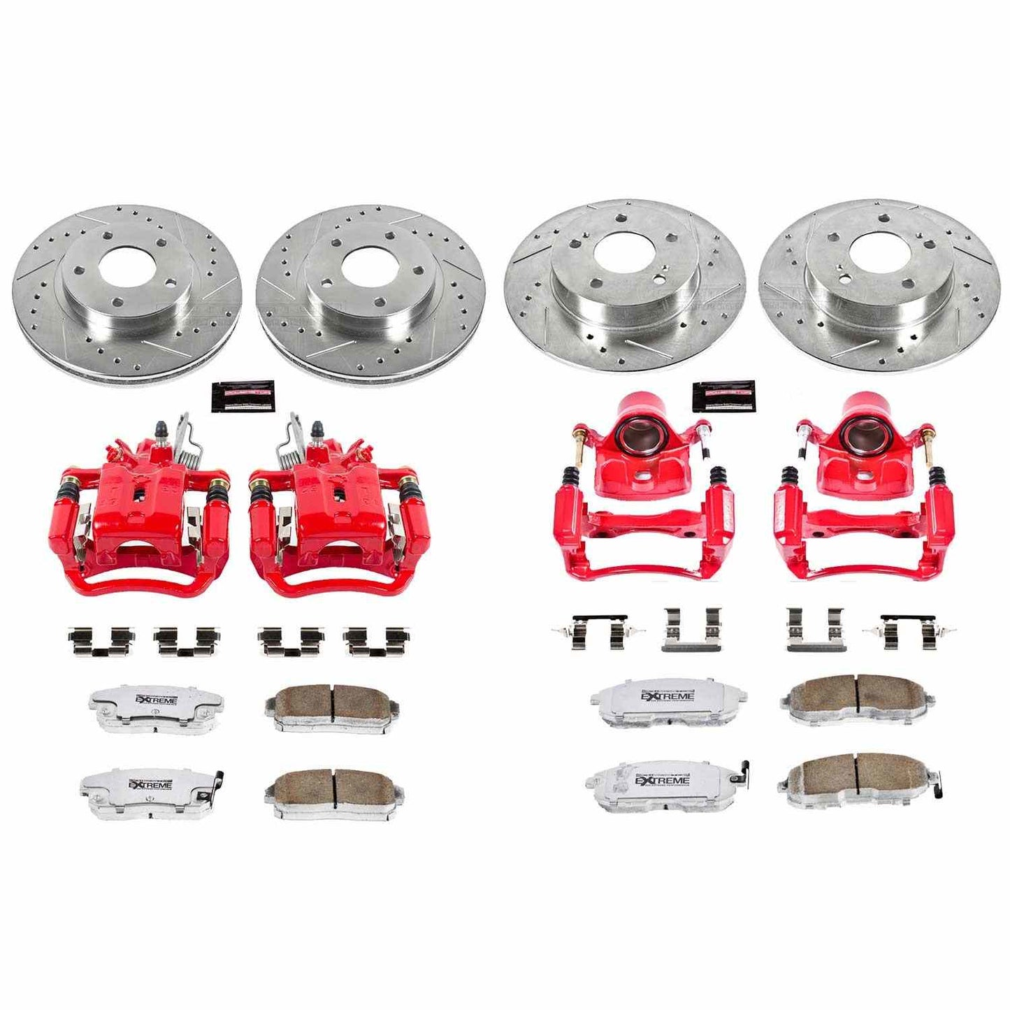 PowerStop Power Stop 2001 Infiniti I30 Z26 Street Kit w/ Calipers - Front and Rear KC2703-26