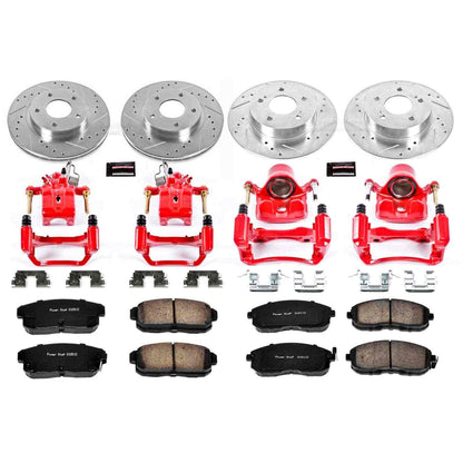 PowerStop Power Stop 2001 Infiniti I30 Z23 Evolution Kit w/ Calipers - Front and Rear KC2703