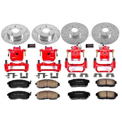 PowerStop Power Stop 02-04 Infiniti I35 Z23 Evolution Kit w/ Calipers - Front and Rear KC2706