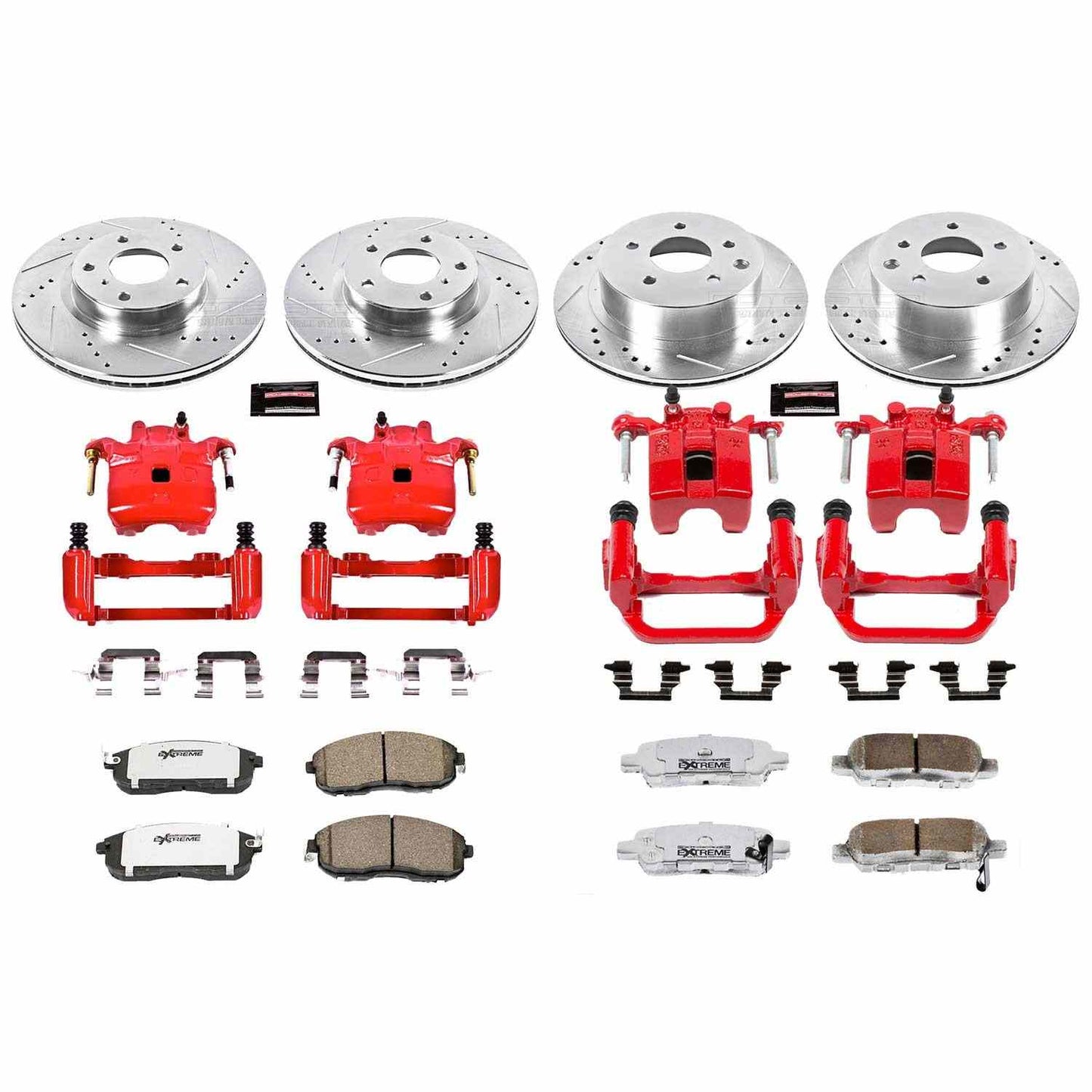 PowerStop Power Stop 03-05 Infiniti G35 Z26 Street Kit w/ Calipers - Front and Rear KC2710-26