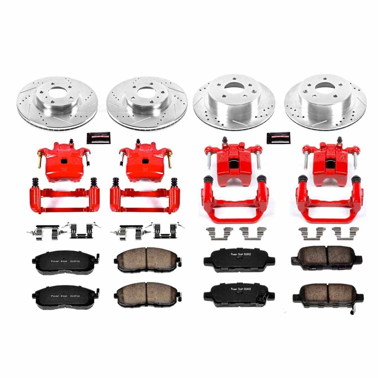 PowerStop Power Stop 03-05 Infiniti G35 Z23 Evolution Kit w/ Calipers - Front and Rear KC2710