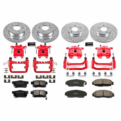 PowerStop Power Stop 99-01 Acura RL Z23 Evolution Kit w/ Calipers - Front and Rear KC2715