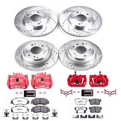 Power Stop 91-95 Acura Legend Front & Rear Z26 Street Warrior Brake Kit w/Calipers KC2717-26