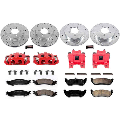 PowerStop Power Stop 2006 Mercury Mountaineer Z23 Evolution Kit w/ Calipers - Front and Rear KC2721