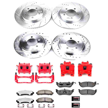 PowerStop Power Stop 02-05 Ford Explorer Z36 Truck and Tow Kit w/ Calipers - Front and Rear KC2722-36
