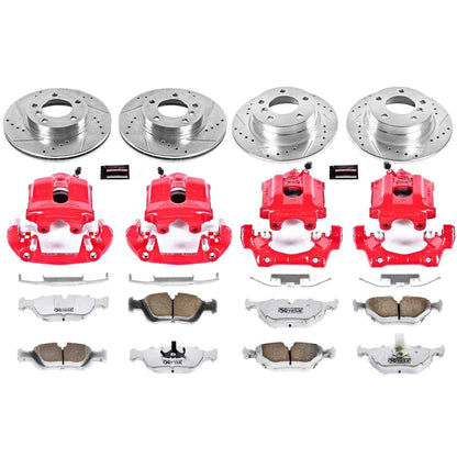 PowerStop Power Stop 92-98 BMW 318i Z26 Street Kit w/ Calipers - Front and Rear KC2724-26