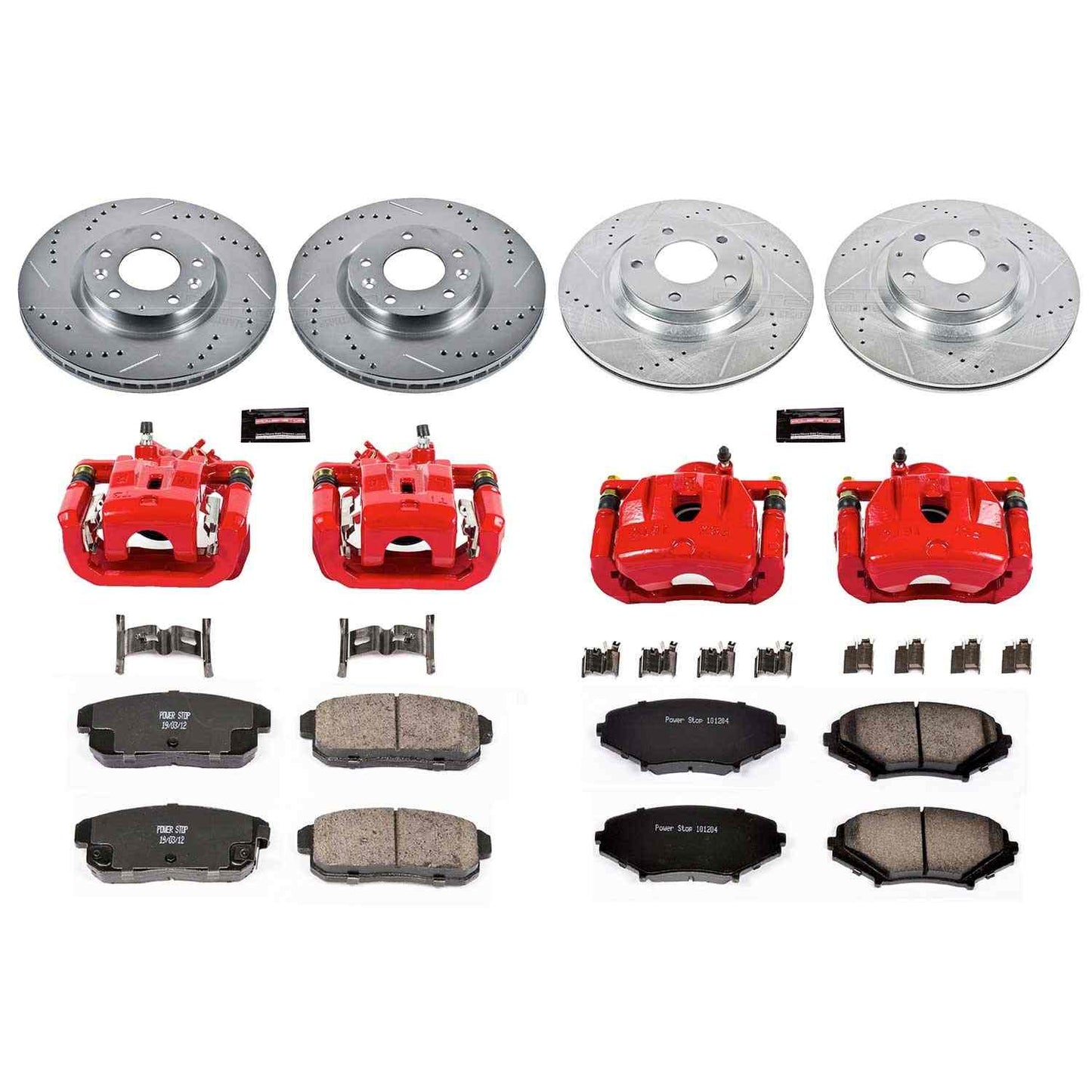 PowerStop Power Stop 04-08 Mazda RX-8 Z23 Evolution Kit w/ Calipers - Front and Rear KC2725