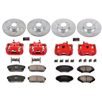 PowerStop Power Stop 04-11 Mazda RX-8 Z23 Evolution Kit w/ Calipers - Front and Rear KC2727