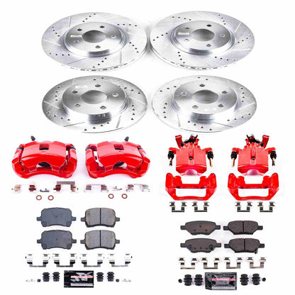 PowerStop Power Stop 09-10 Pontiac G5 Z23 Evolution Kit w/ Calipers - Front and Rear KC2731B