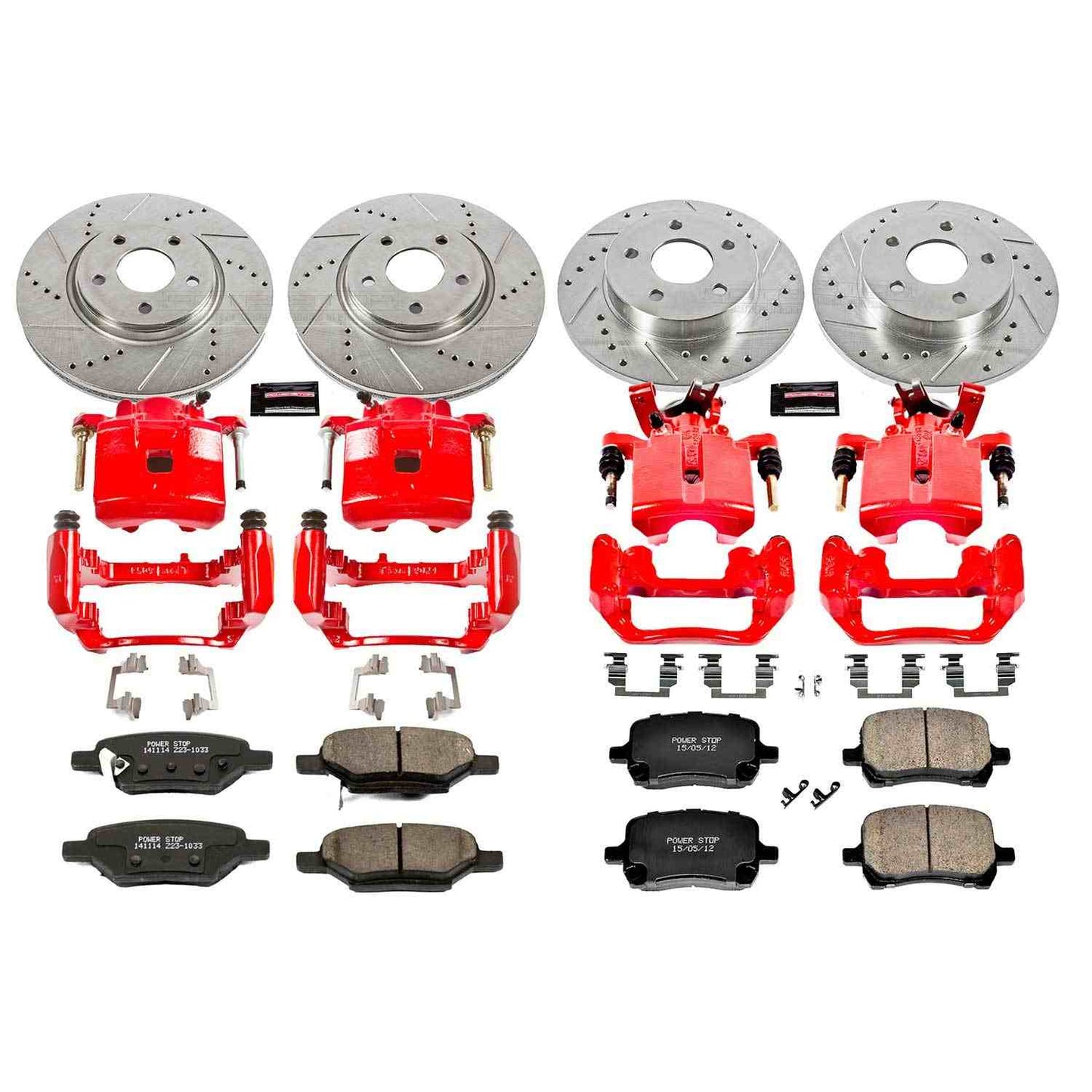 PowerStop Power Stop 2007 Chevrolet Cobalt Z23 Evolution Kit w/ Calipers - Front and Rear KC2731