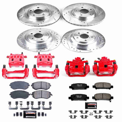 PowerStop Power Stop 02-04 Subaru Legacy Z23 Evolution Kit w/ Calipers - Front and Rear KC2750