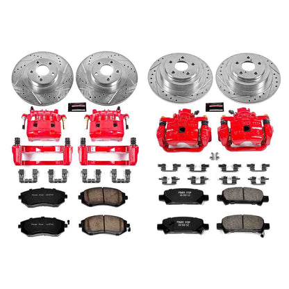 PowerStop Power Stop 03-06 Subaru Baja Z23 Evolution Kit w/ Calipers - Front and Rear KC2751