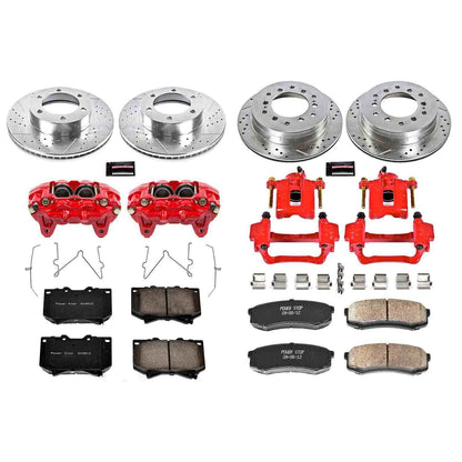 PowerStop Power Stop 01-02 Toyota Sequoia Z23 Evolution Kit w/ Calipers - Front and Rear KC2756