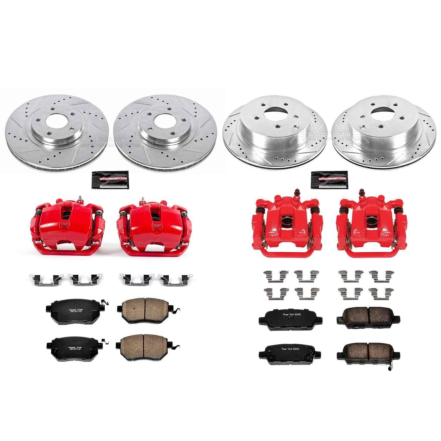 PowerStop Power Stop 03-05 Infiniti FX35 Z23 Evolution Kit w/ Calipers - Front and Rear KC2767A
