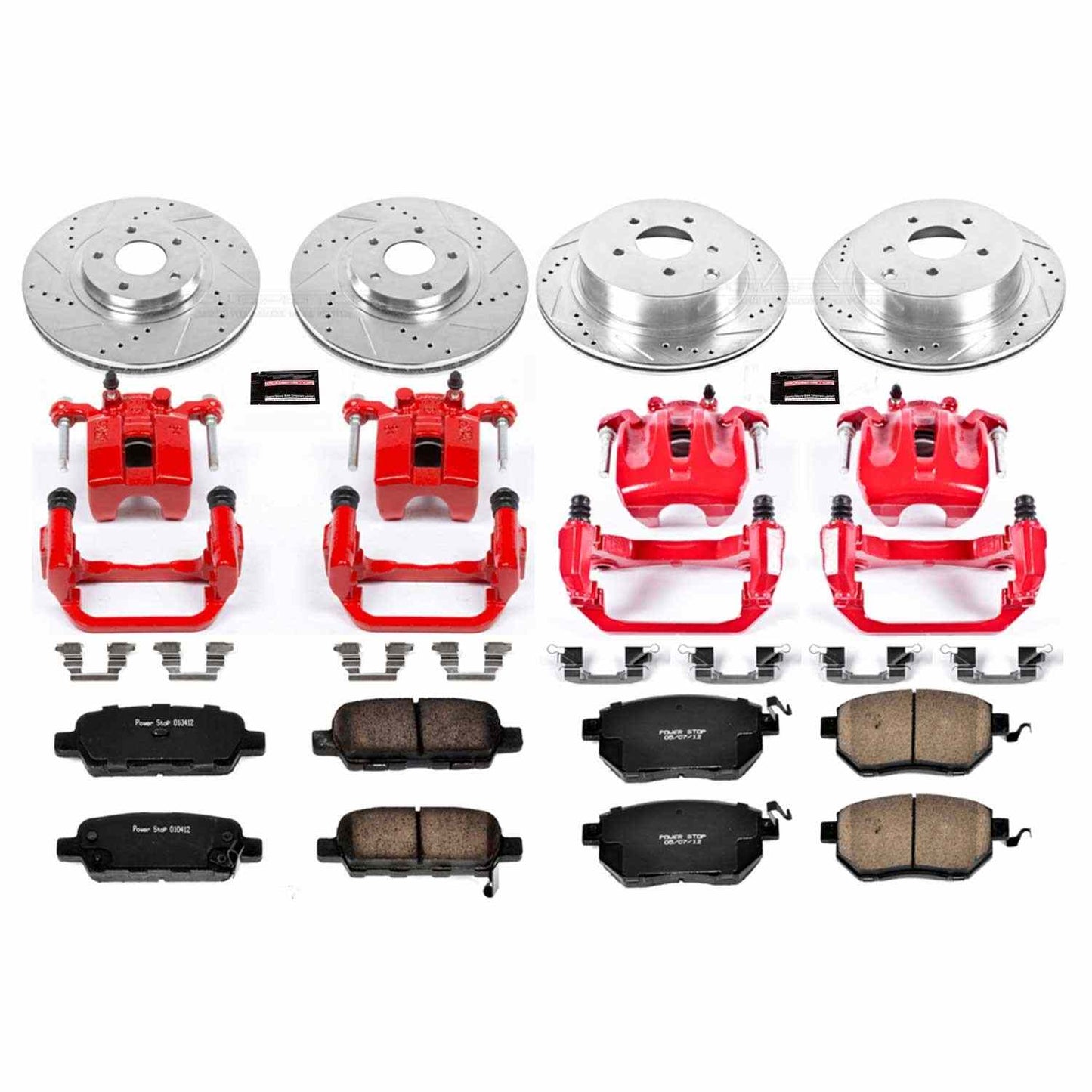 PowerStop Power Stop 03-05 Nissan Murano Z23 Evolution Kit w/ Calipers - Front and Rear KC2767