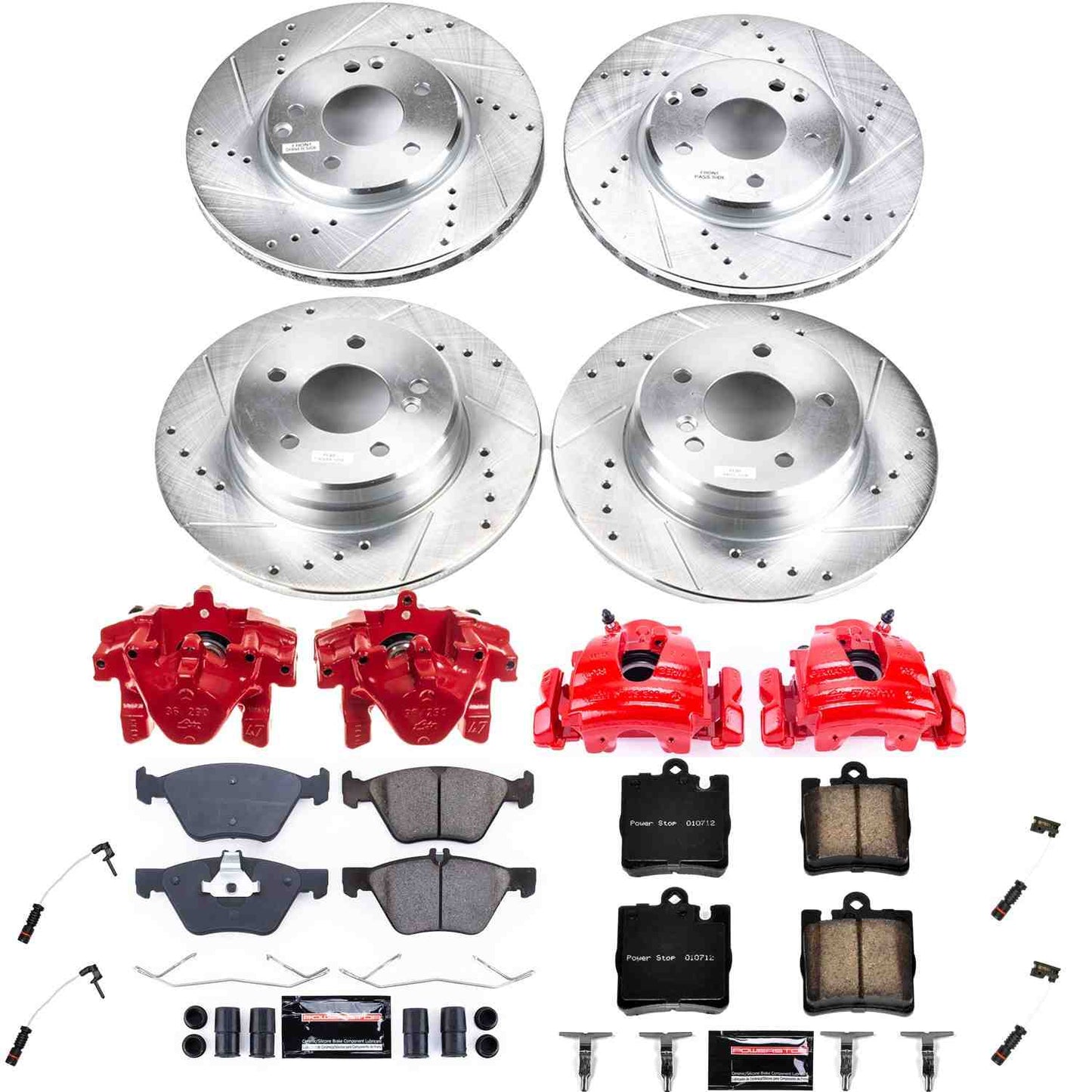 PowerStop Power Stop 01-02 Mercedes-Benz E430 Front & Rear Z23 Evolution Sport Brake Kit w/Calipers KC2790