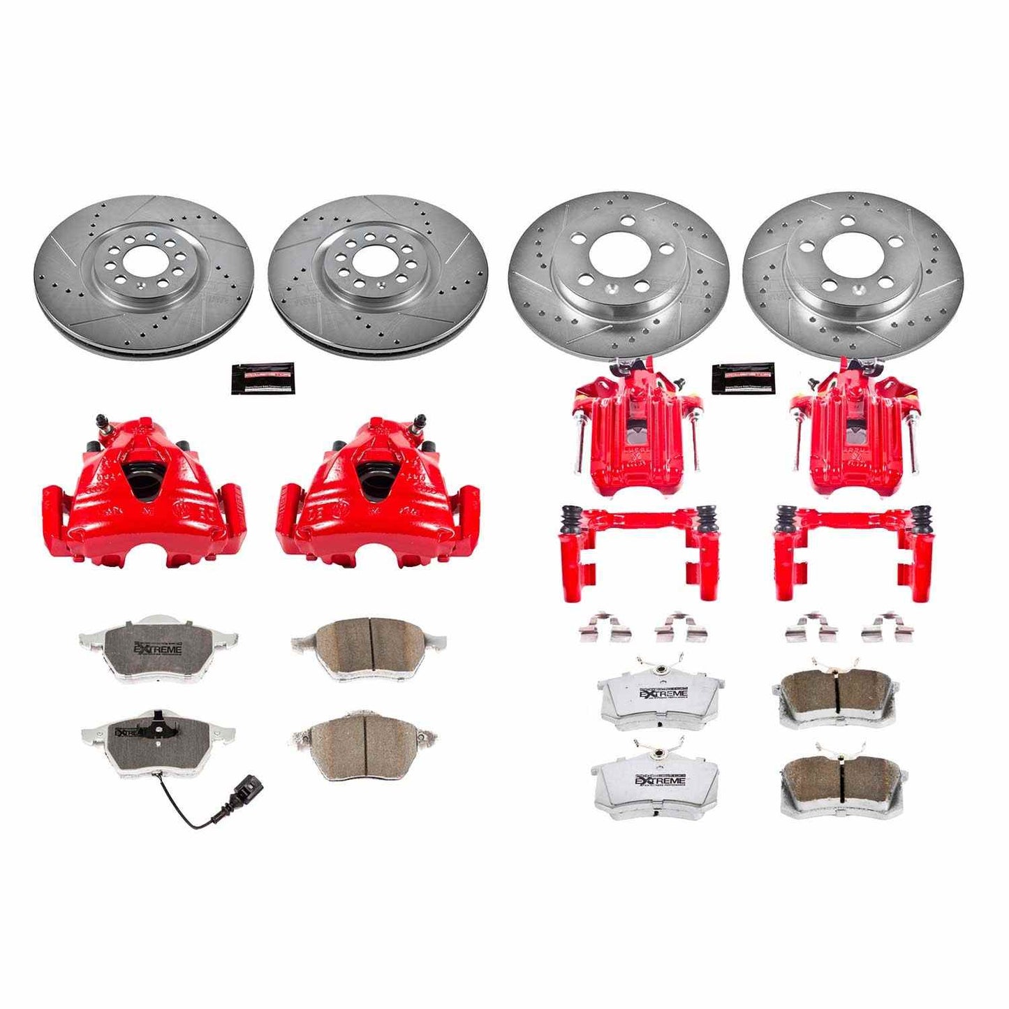 PowerStop Power Stop 00-06 Audi TT Quattro Z26 Street Kit w/ Calipers - Front and Rear KC2795-26
