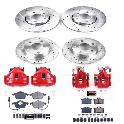 PowerStop Power Stop 00-05 Volkswagen Passat Z23 Evolution Kit w/ Calipers - Front and Rear KC2800